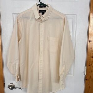 Croft & Barrow Men's Cream Dress Shirt Oxford